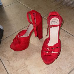 Red Pump Heels 