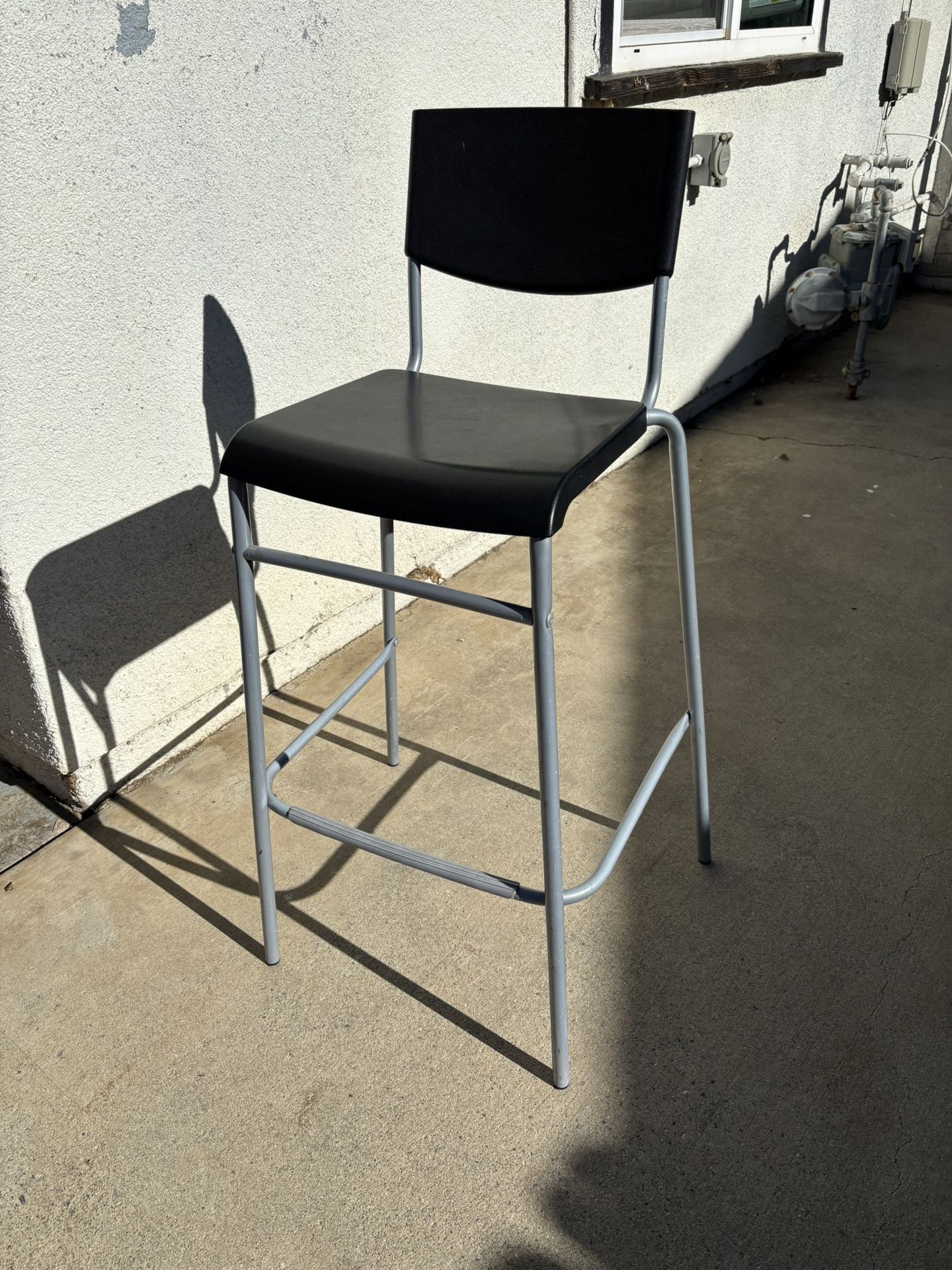 Black And Gray Bar Stool 