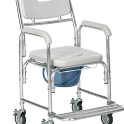 3-in-1 Shower Commode Wheelchair