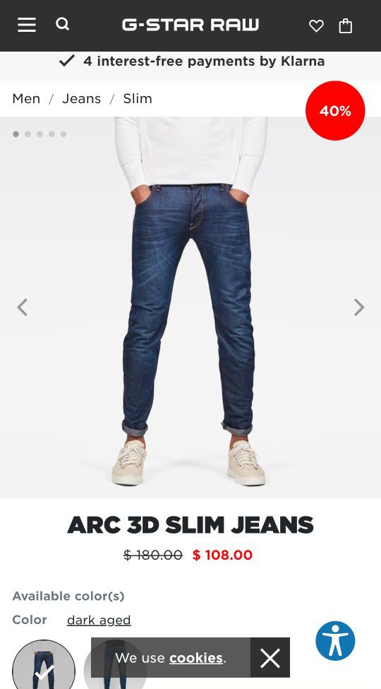 G-Star Arc 3-D Jeans