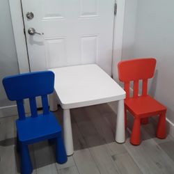 Plastic Table With Two Chairs For Toddlers 
