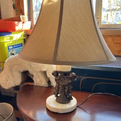 Brass Vintage Cherib Lamp 
