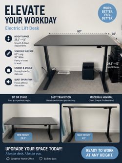 Manual lift desk