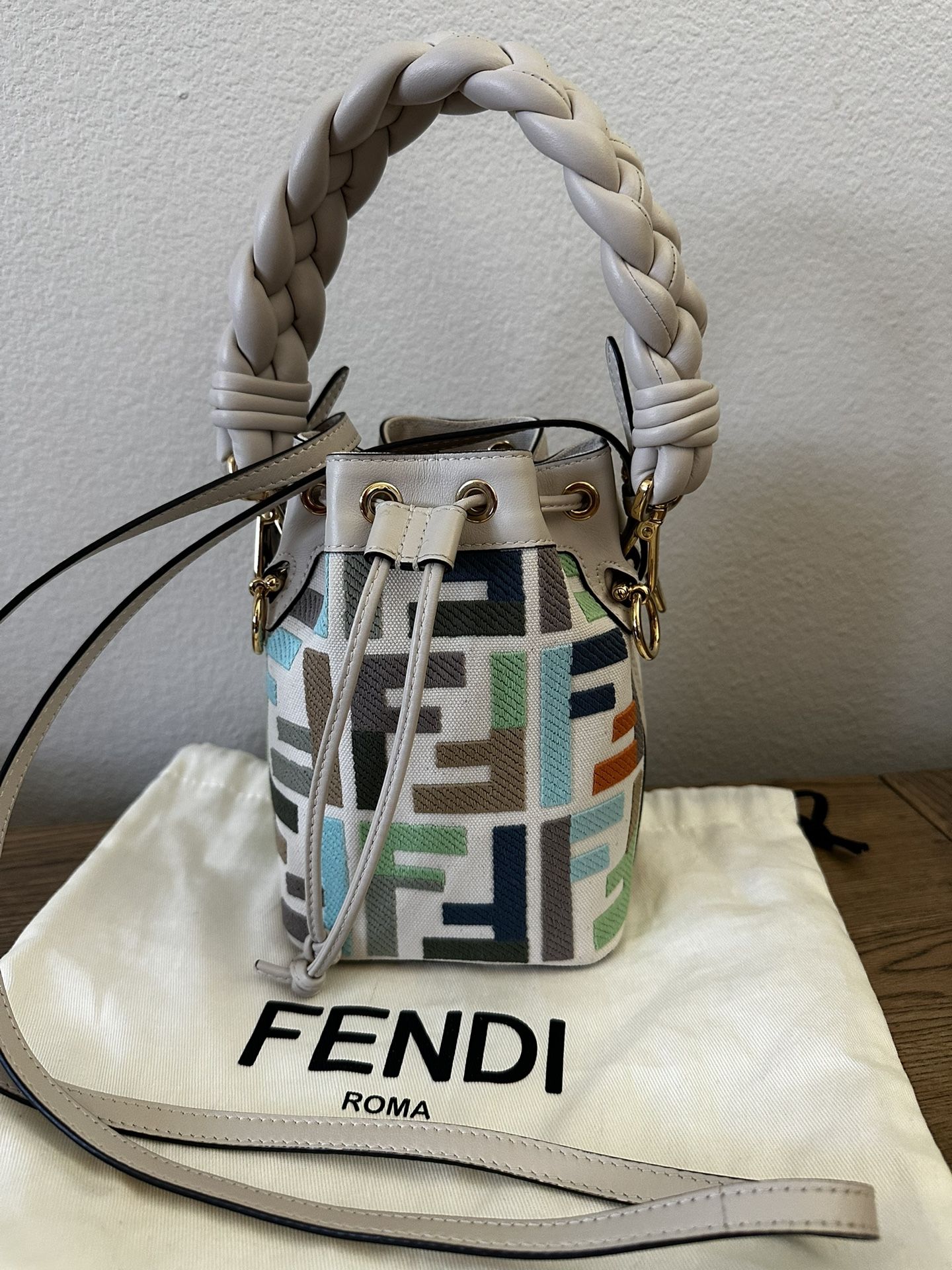 Genuine -  FENDI Bucket Bag in excellent, like new condition for sale! 