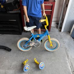 Kids Baby  Shark Bike With Training Wheels