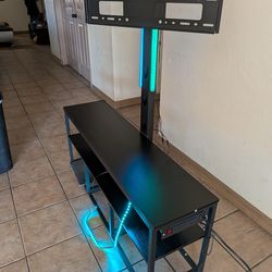 TV stand with LED lights