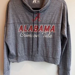 Women’s Alabama Crimson Tide New Cropped Dry-fit Hoodie Medium Roll Tide Wild Collective $15