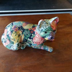 Pansy Ceramic Cat