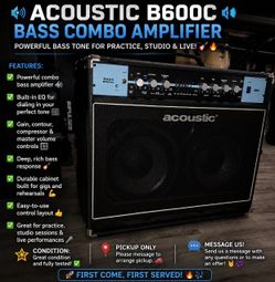 🎸 Acoustic B600C Bass Combo Amplifier – Powerful Bass Tone! 🔊🔥