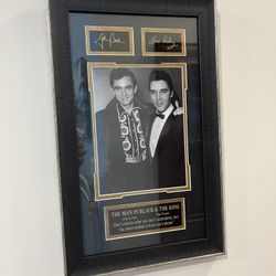  Johnny Cash & Elvis Presley autographed photo