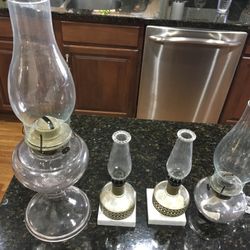 4 Kerosene Lamps