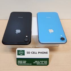 iPhone XR 64 GB Factory Unlocked Black Or Blue Unlocked For Any Carrier 
