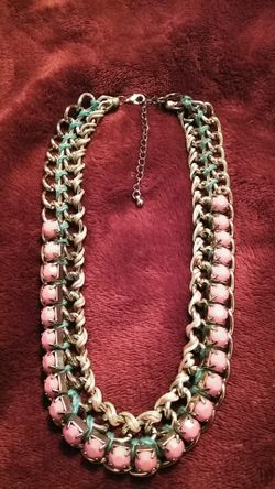 Enamel Woven Necklace