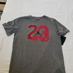 Jordan Boys' 23 Mix Up T-Shirt Size XL (13-15 YRS) carbon heather