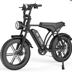 Rixoc 20 Inch Fat Tire Electric Bicycle 1500w Motor Peak 28MPH 