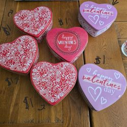 Valentine's Day Heart Tins 