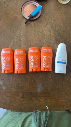 Carpe 4 packs and Exfoliator