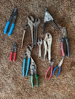 Mixed Hand Tool Lot – Pliers, Wrenches & More