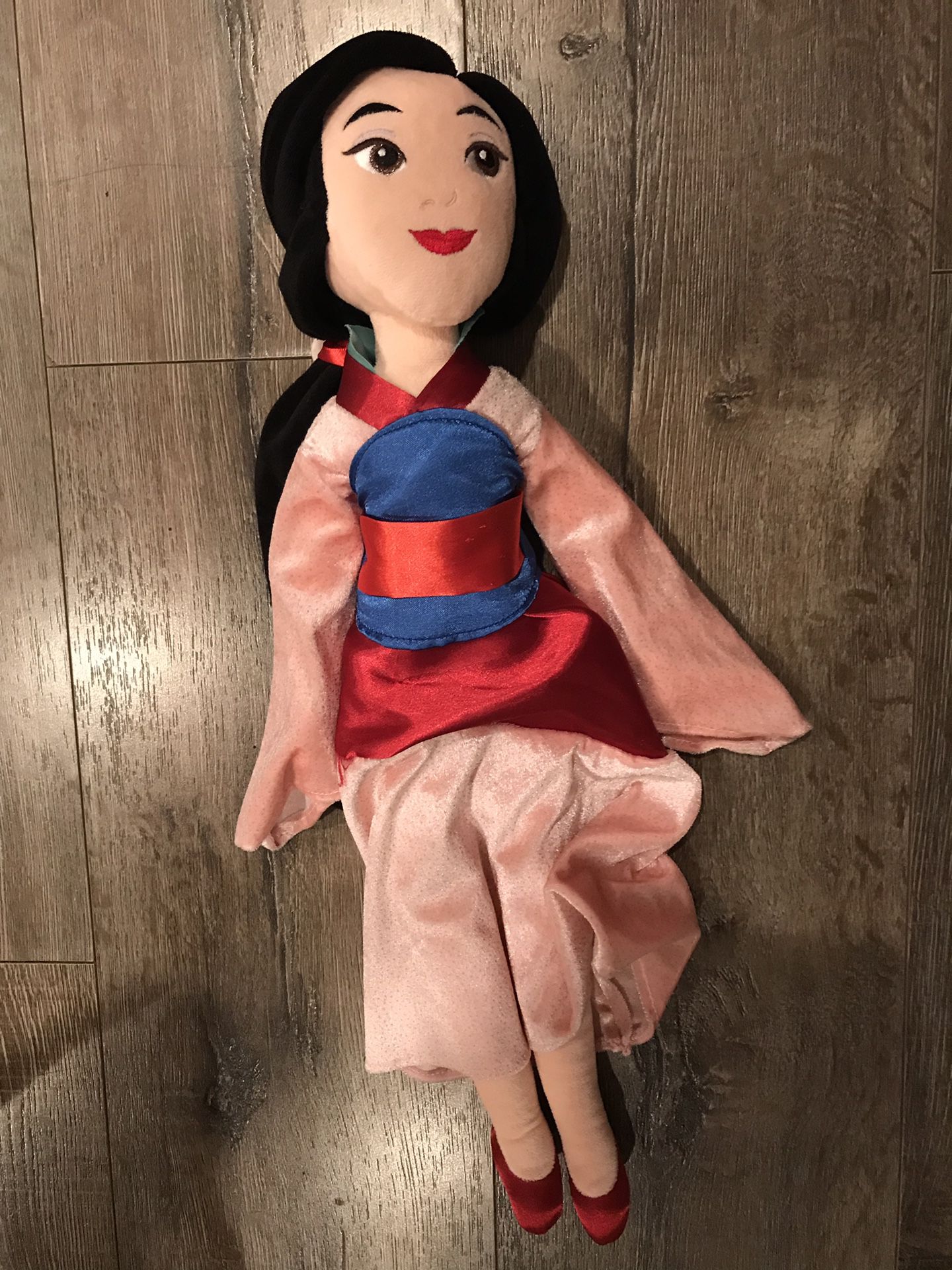 Disney Princess Mulan Rapunzel plush dolls