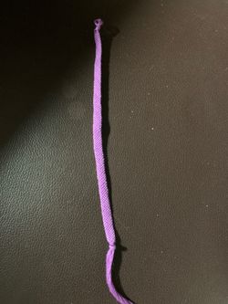 Purple friendship bracelet
