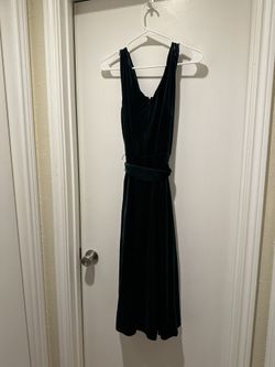 green emerald velvet dress Carella Bottle Green Velvet Twisted Asymmetric Midi Dress – Club L London main image 0