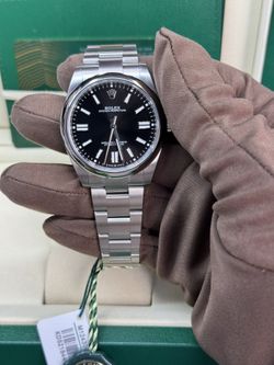 Rolex oyster perpetual 41’mm Men’s Watch new black dial 