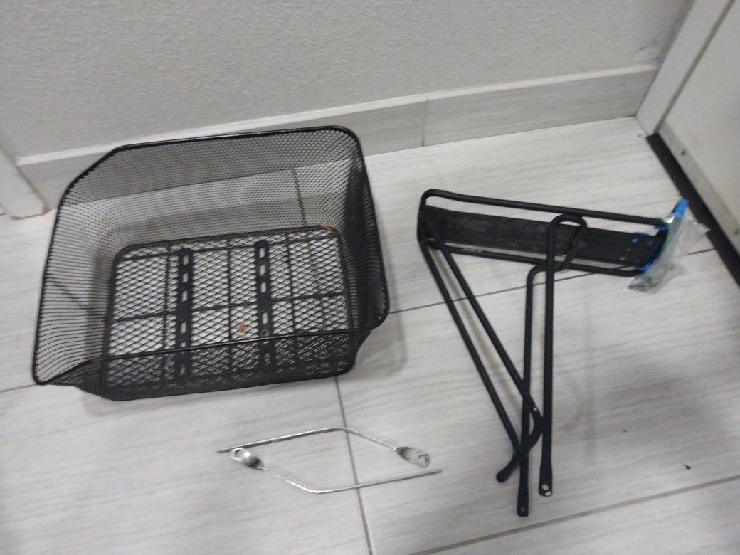 2 Bike Racks Basket And Mounting Gear