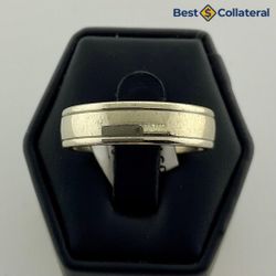 14k White Gold Band