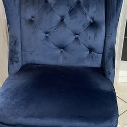 Adrianno Wingback Velvet Task Chair