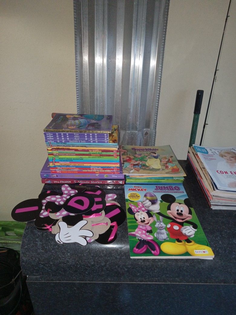 Disney Lot Books Etc.. 32 Items Lot