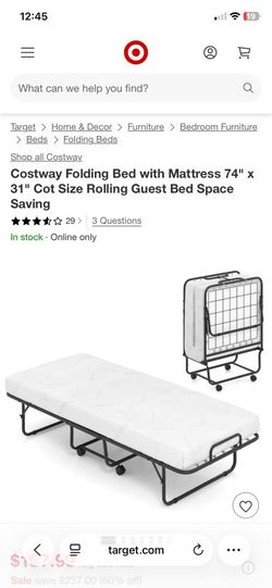 Brand new rolling bed with mattress for $100