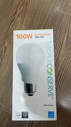BRAND NEW Simply Conserve 4 PACK 15W LED Light Bulb 100W Equal