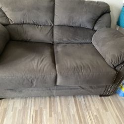 Couch& & Love Seat & Recliner  Color gray 