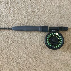 Fly Rod and Reel with Line