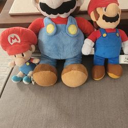 Super Mario Brothers Trio Plush Toys