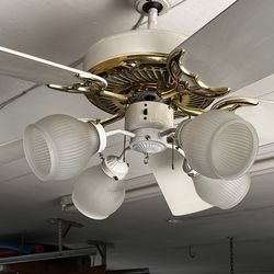 Ceiling Fan White Gold $20