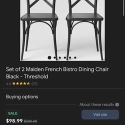 French Bistro Dining Chairs