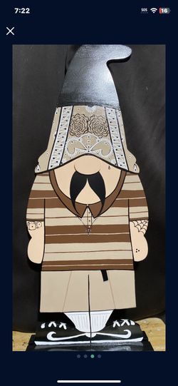 3ft Tall Wood Gnome 