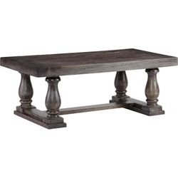 Muse Cocktail Table - Weathered Pepper Finish