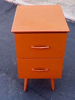 Mid-Century Modern 2-Drawer Nightstand