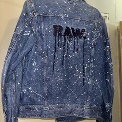 G-Star Raw Men's Slim-Fit Paint Splatter Denim Jacket