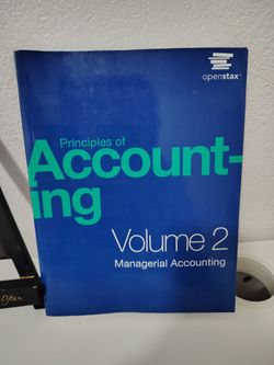 Principles of Accounting Volume 2 - Managerial Accounting by OpenStax paperback