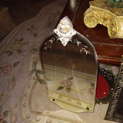 Antique Small Mirror 