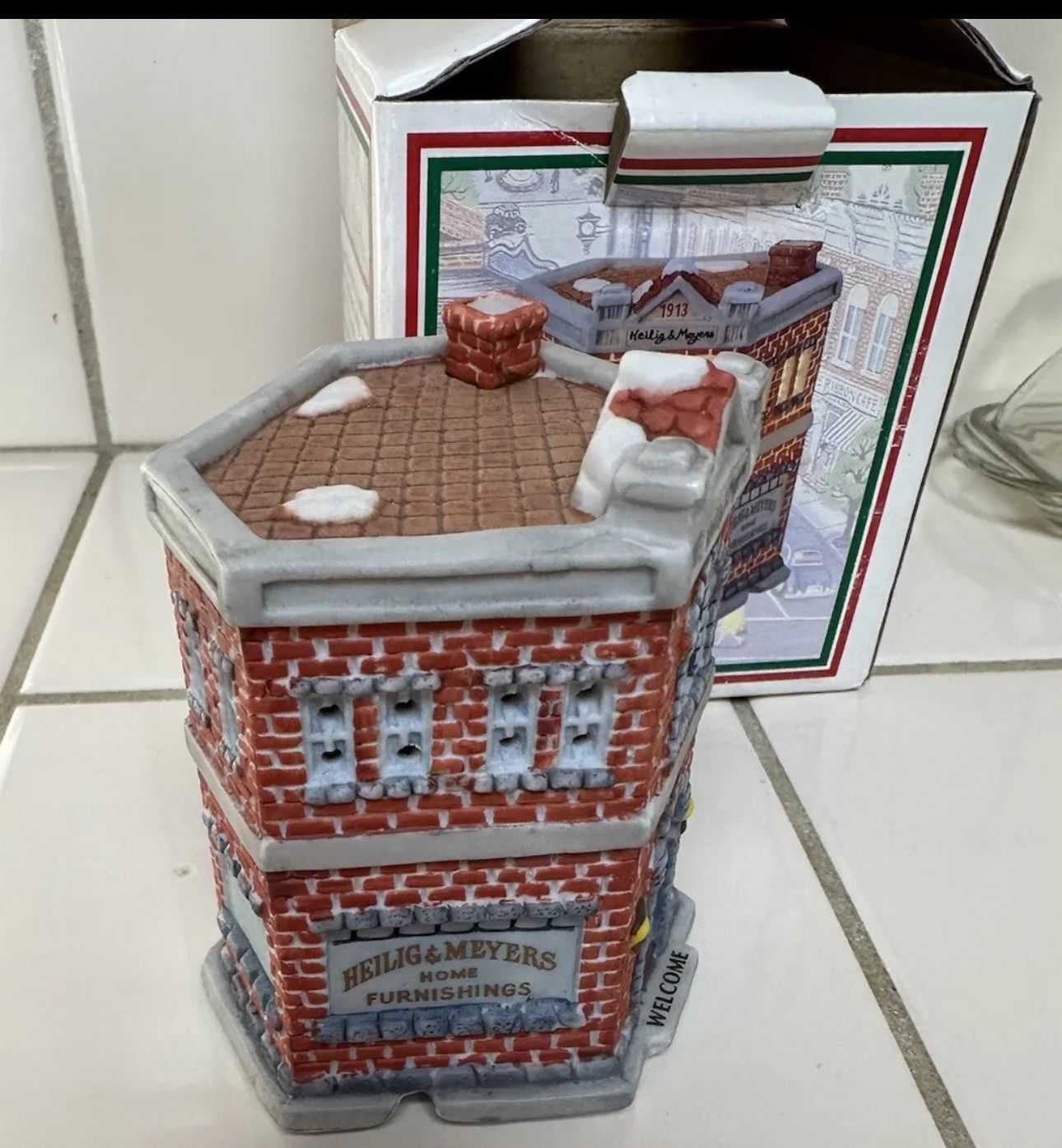 Vtg 1993 Home Town America Christmas Village Heilig & Meyers 336891 for Sale in Laguna Beach, CA
