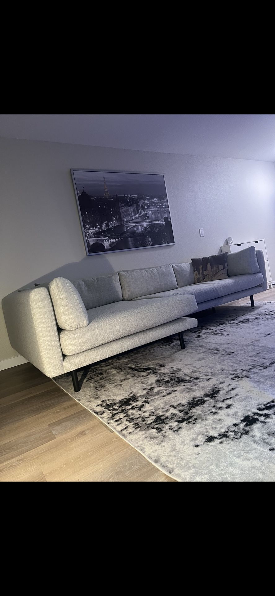 Modern Gray Sectional