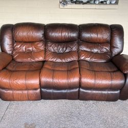 Genuine Leather Reclining Couches