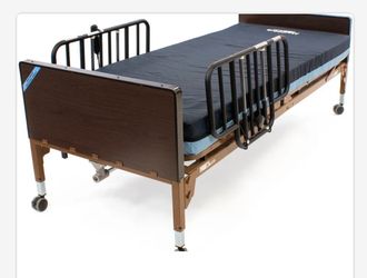 Medical bed with mattress