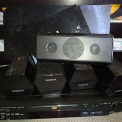 Samsung Blue ray, Samsung DVD Player, 5 Samsung Speaker With Sound System