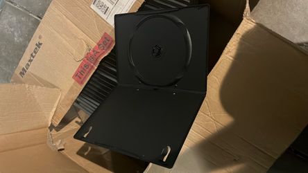 Maxtek Black DVD Cases Bulk Lot