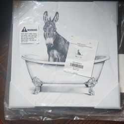 Stupell Donkey And Kata Farm Animal Bathroom Sketch Wall Plaque Number 15 Of 121